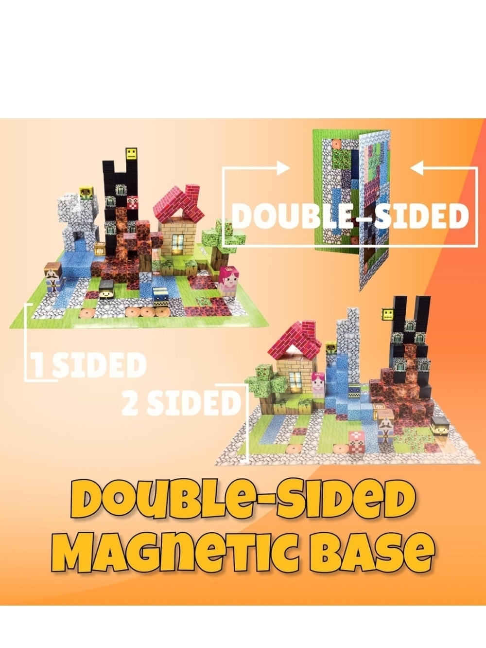 200 PCS Magnetic Building Blocks Set - Picture 4 of 7